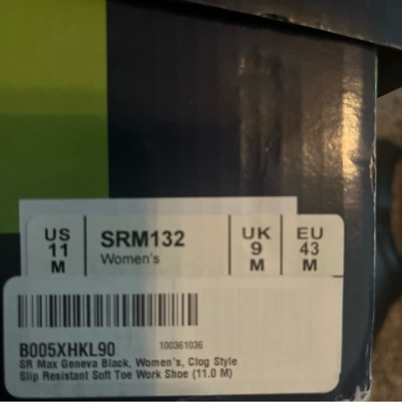 SR Max Geneva Black, Women's 11, Clog Style Slip on shoes, non-slip, soft toe - Picture 8 of 8